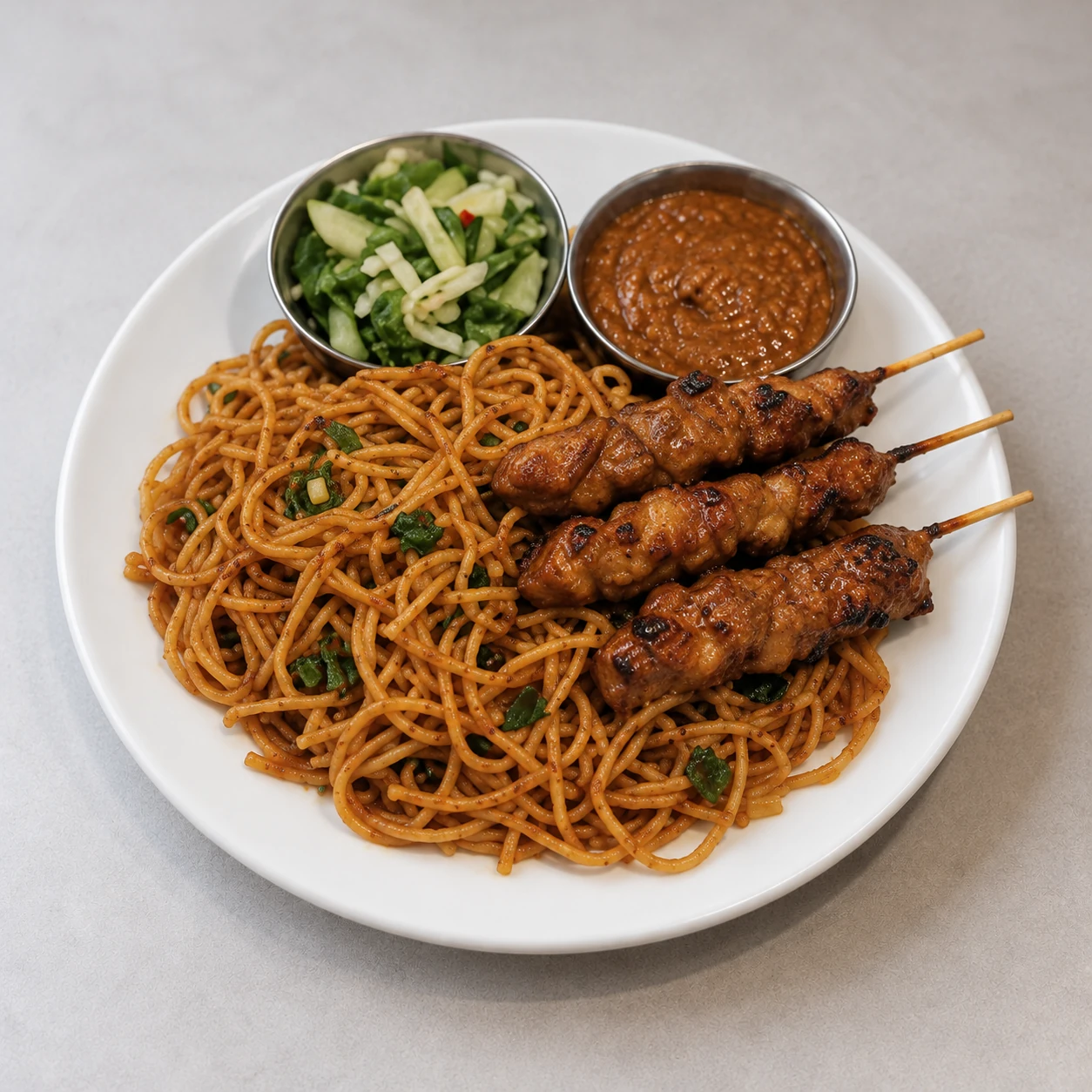 Saté bami