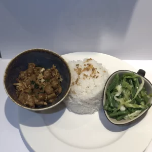 Witte rijst kipfilet